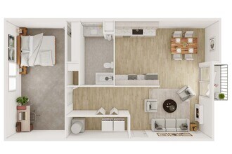 1X1 CLASSIC J-01 floor plan